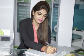 working office woman