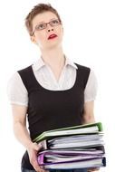 busy businesswoman