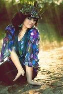 Photo of cheerful woman