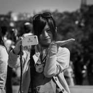 attractive beautiful paris woman