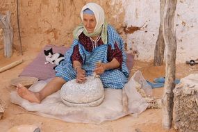 old woman in Tunisia