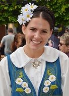 young lady in tradition costume