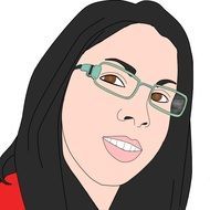 illustration woman vector drawing