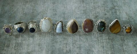 gemstone rings