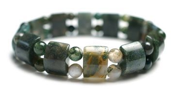 moss agate bracelet