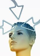 stylish woman face psychology