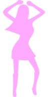 pink female silhouette