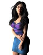 attractive beautiful woman drawing