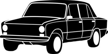 car old black design drawing