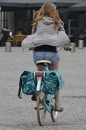 woman on bike