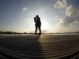 pair love at the sky