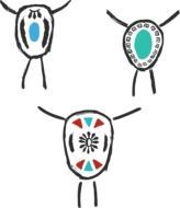 Ä°llustration of bolo ties