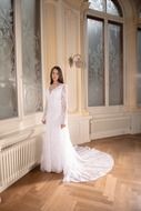 Young beautiful Woman in white wedding dress