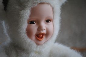 porcelain doll close-up