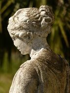 Stone statue of the girl