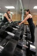 woman in gym after workout