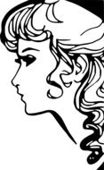 face girl portrait drawing