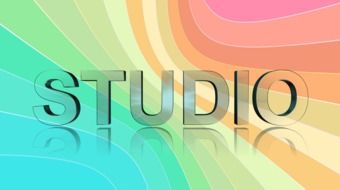 studio, colorful background