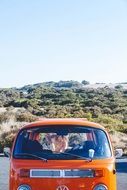 old fashioned vw van