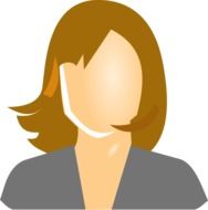 Picture of beautiful woman with brown hair