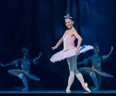 ballerina is performing on stage, venezuela, caracas, teresa carreÃ±o theatre