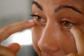 Female doing makeup