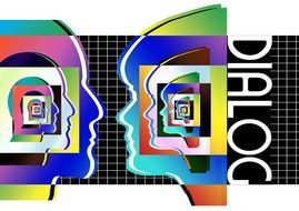 dialogue between woman and man
