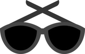 Fashion black sunglasses draft