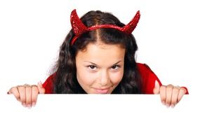 devil red costume female