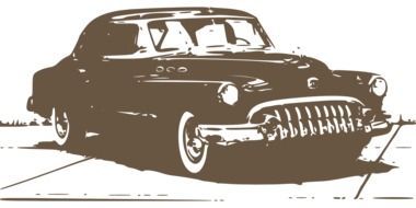 classic old vintage car drawing