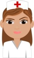 face of the nurse