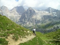 mountain biking in Italian Alps