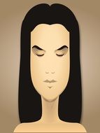 face portrait of female