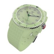 precise wristwatch with strap green colored