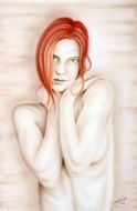 strikingly beautiful erotic woman