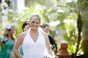 bride during wedding ceremony