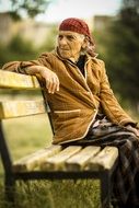 elderly pensioner woman senior old