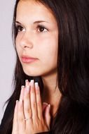 girl praying