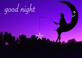 good night postcard