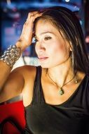 Asian sexy woman in bar thailand