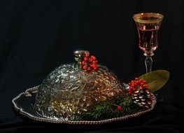 festive still life for christmas party