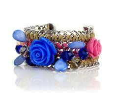 colorful jewelry bracelet with roses