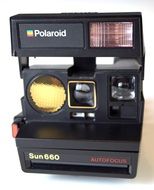 vintage polaroid camera