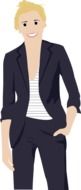 business hipster boy drawing
