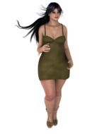 woman walking 3d drawing