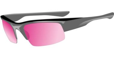 painted sunglasses with pink glasses