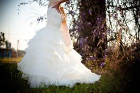 White wedding dress