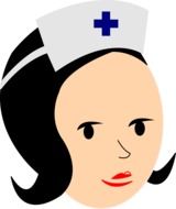 drawing of medical nurse