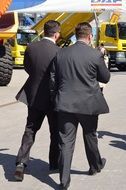 business people on the street