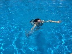 in swimming pool